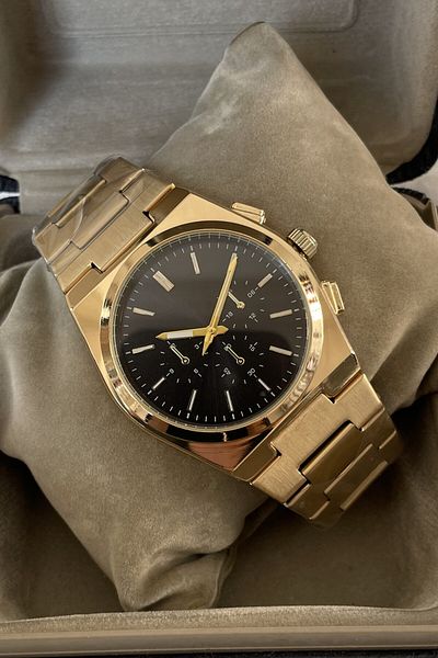 Leerybee Custom Boxed Metal Band Style Men's Wristwatch Christmas Birthday Gift