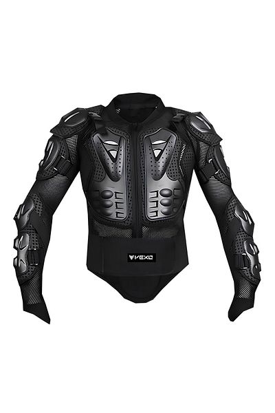 Vexo Black Motorcycle Armor Full Protection Mesh - Size L