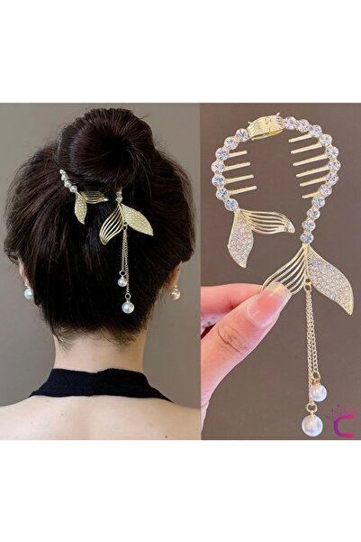 SHEKER HOME Fete tinere și femei adulte Coada de pește Perle și piatră Prezen...