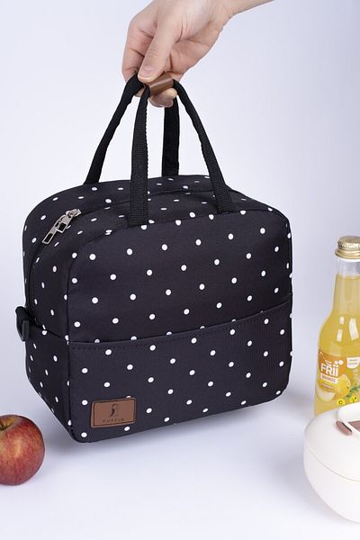 ALTINPAMUK Термо чанта за носене на топла и студена храна - Camping Picnic Polka Dot