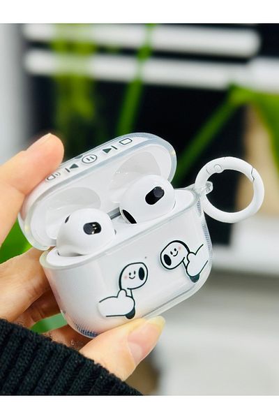 Go Aksesuar Airpods 3. حافظة واقية من السيليكون السميك بتصميم خاص متوافق مع الجيل