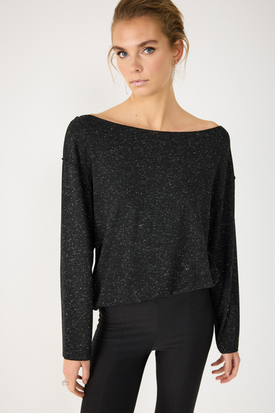 HARD STONE Glitter Lightweight Sweatshirt