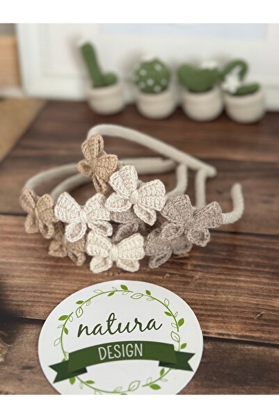 NATURA DESİGN Natura Design Тац-Soft Кафе Беж плетен бант