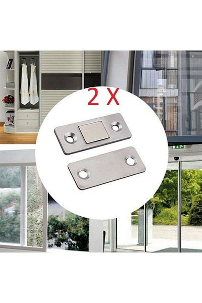 CEKAVE 2 Pairs Multipurpose Door Cover Cabinet Drawer Furniture Stopper Closer Magnets