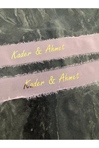 İsabella Accessories ipek Söz Nişan Kurdelesi Kişiye Özel Yüzük Kurdelesi Şık...