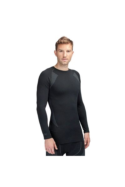 THERMOFORM Black Extreme Men's Seamless Thermal Long Sleeve Underwear Set