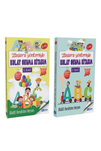 SEN YAYINLARI Basara Yöntemiyle Kolay Okuma Kitabım 1-2  Cilt  Set