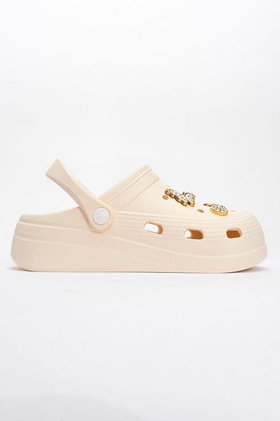 Ccway Ecru Sabo Slippers - Women's Accessories