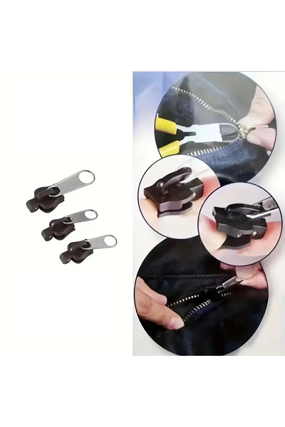 Generic 3'lü Fermuar Tamir Seti - Sırt Çantaları, Bavullar ve Çadırlar için E...