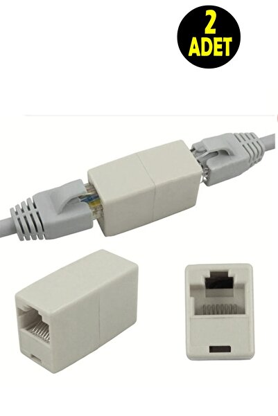 usin 2ADET Rj45 Cat5 Cat6 Cat7 Cat8 Ethernet Internet Kablosu Uzatıcısı Dişi Dişi Birleştirici Ara Aparat