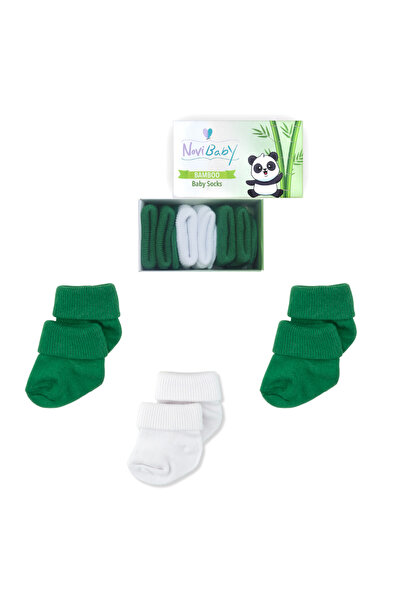 Novibaby عبوة من 3 جوارب للأطفال حديثي الولادة من الخيزران I Nature I جوارب ل...