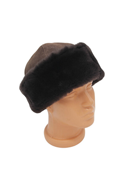 AbbasShop Serdar Model Deri Börk Şapka Bere Kürklü Börk Erkek Börk Kadın Börk...