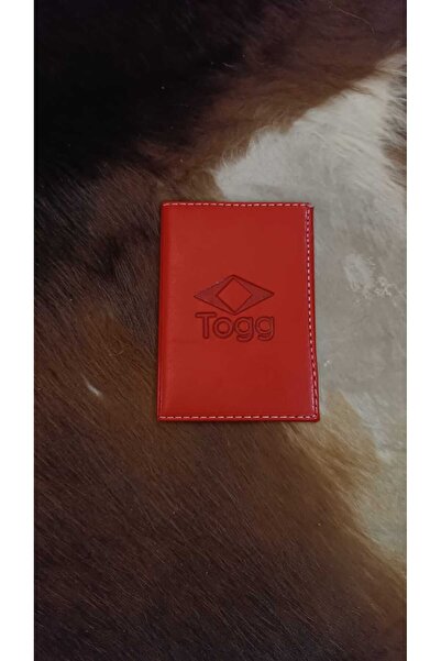 EFE DERİ Togg Leather Stitched Car License Case Container Auto License Holder...