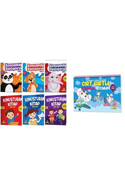 yükselen zeka Konuşma Serisi 6 Kitap Yaz-sil Konuşma Seti Ve Cırt Cırtlı Konuşma Etkinlikleri