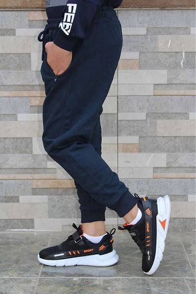 İkra Life Kids Unisex μονόχρωμο μπλε ναυτικό φούτερ με φερμουάρ