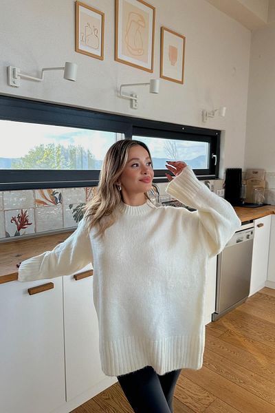 Jose Clothing Colecție Premium Textura moale Decolteu cu mânecă lungă Tricoturi Pulover