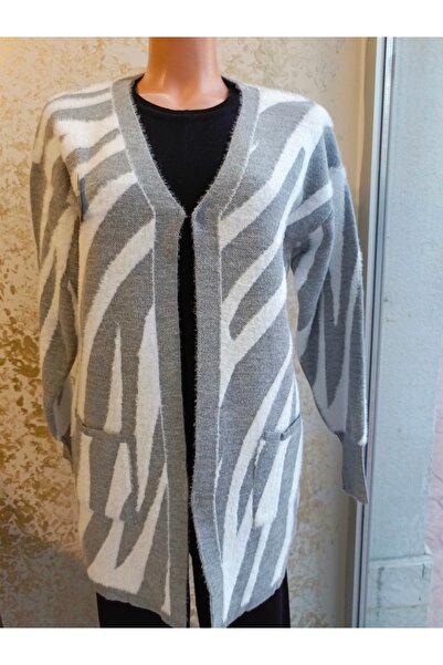 Butik Cepli Uzun Triko Ceket