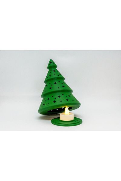 BloomLab Pine Tree Shaped Led Lighted Green 3D Model
