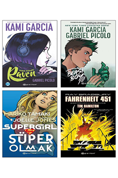 Epsilon Yayınevi Teen Titans Raven + Beast Boy + Super Girl Süper Olmak + Fah...