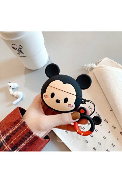 Tasarım 3. Nesil Uyumlu Koruyucu Bluetooth Kulaklık Kılıfı Mickey Mouse Figürlü