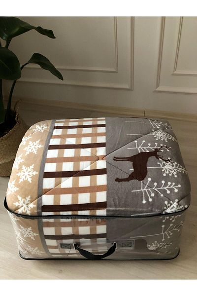 Bikaya Home Merino Single Comforter Set - Deer Beige (160X240 cm)