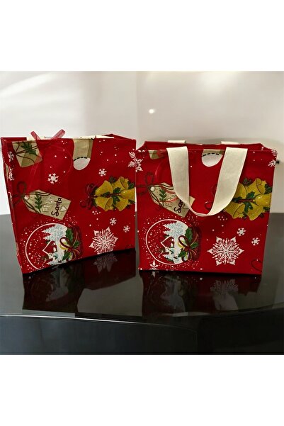 2A Yılbaşı Temalı Bez Alışveriş ve Çantası