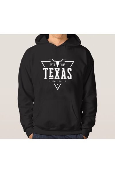 Arwen Fashion Hanorac unisex ALB TEXAS cu imprimeu supradimensionat tricou