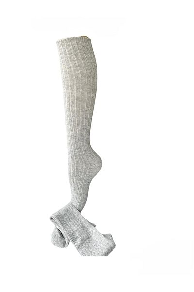 Yonca Butik Lilac Knee Length Wool Socks