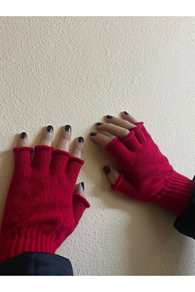 sema aksesuar قفازات رأس السنة - ملابس تريكو بأصابع مقصوصة، بدون أصابع - قفاز...