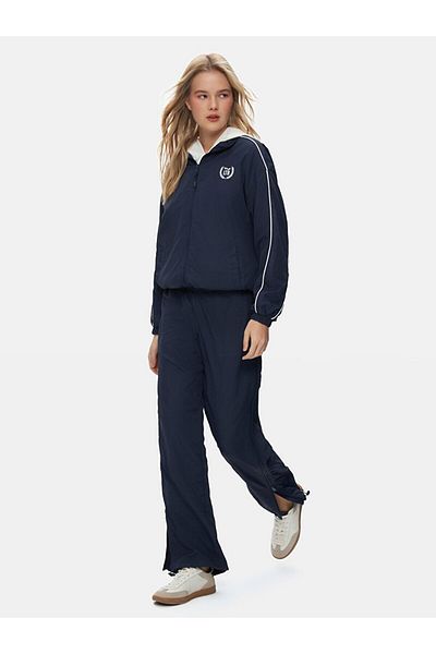 Ltb Μακρυμάνικο γιακά γραφικό μπουφάν Navy Blue