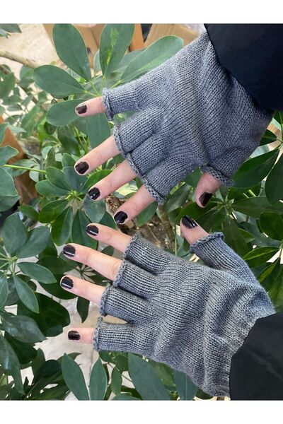 sema aksesuar قفازات رأس السنة - ملابس تريكو بأصابع مقصوصة، بدون أصابع - قفاز...