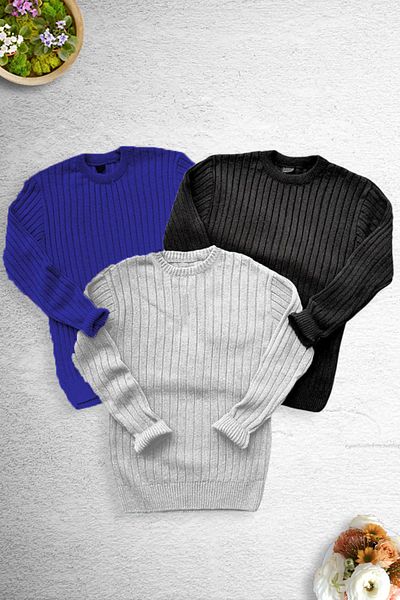 Zimsah 3-Piece Men's Knitwear Sweater