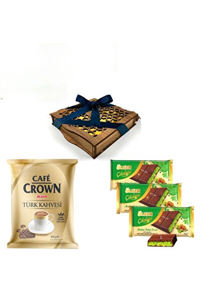 Ülker CAFE CROWN TÜRK KAHVESİ 100 GR VE ÜLKER DUBAİ ÇİKOLATASI 93 GR X 3 ADET