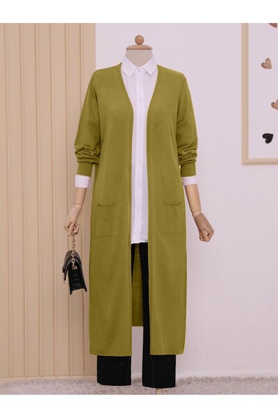 Modamorfo سترة حجاب طويلة مع جيوب