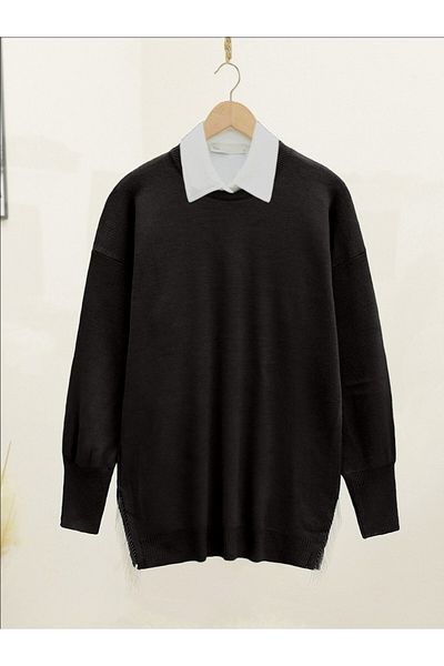 Modamorfo Ripped Tassel Knitwear Sweater