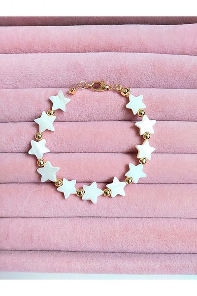 Alexis Carrel Starry Mother of Pearl Natural Stone and Dorica Bracelet