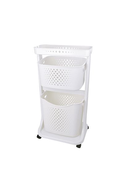 Myend 2-Tiered Organiser - Πολλαπλών χρήσεων Οργανωτής Μπάνιου και Κουζίνας με Τροχούς NO2