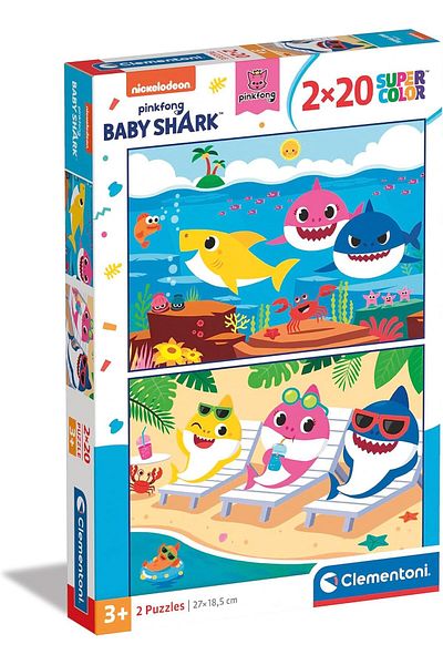 STOREMAX - 2X20 Piece Puzzle - Baby Shark Star Buy Bz 1087243