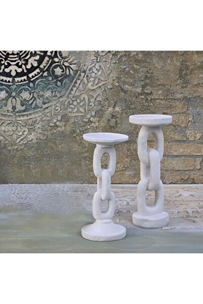 Sister Home Design 2'li Zincir Mumluk - Şamdan