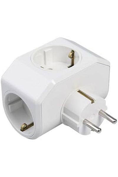 MCreative Yonca Plus White Triple Grounded Socket