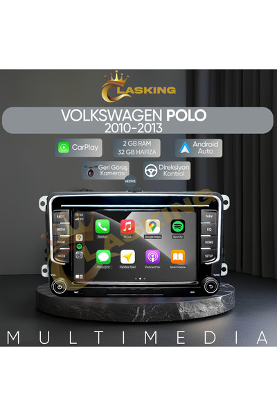 ClasKing VOLKSWAGEN POLO 7 INCH 2GB RAM 32GB HAFIZA MULTIMEDIA CARPLAY TEYP K...