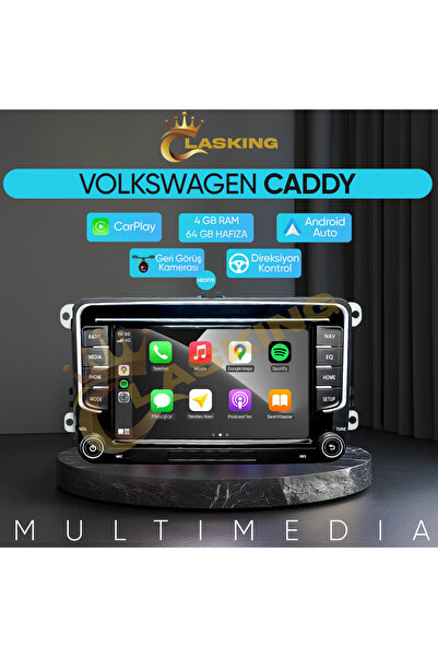 ClasKing VOLKSWAGEN 7 INCH CADDY 4GB RAM 64GB HAFIZA MULTIMEDIA CARPLAY TEYP