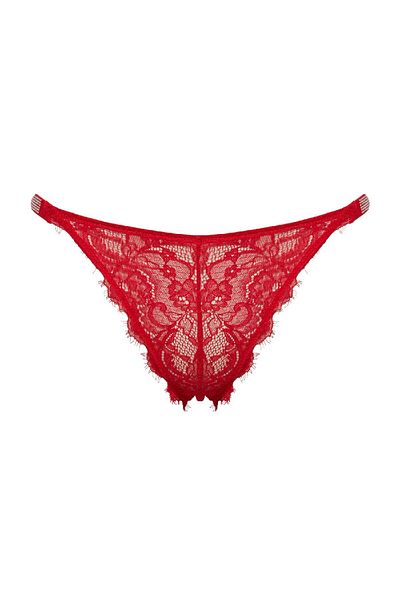 DeFacto Fall in Love Neujahrs-Spitzen-Slip, rotes Höschen D6412AX24WN