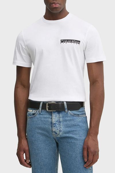 Calvin Klein Cotton Regular Fit Crew Neck Logo t Shirt K10K 113800 Yaf Men's t Shirt K10K 113800