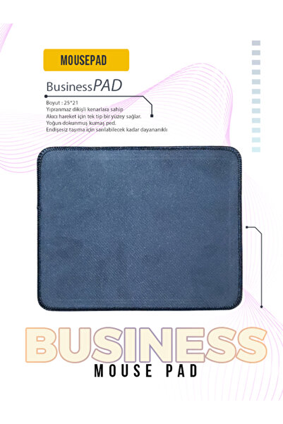 shop Mousepad Dikdörtgen Siyah 1. Sınıf Kaliteli 25cmx21cm