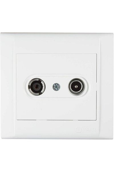 maxstrox White Transitional Jvnna Defne Tv/Radio Socket - 646268