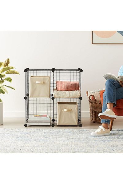 STOREMAX Mu-Artshop Decorative Wire Cabinet - 4 Cubes Tnca 871301