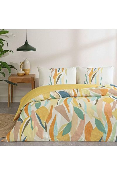 STOREMAX Svtcrt Cotton Joey Duvet Cover Set Orange Single Model 1053513