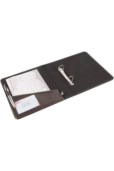 STOREMAX A534K Unlimited Aqueduct Faux Leather Back 4 cm 2 Ring Elite Folder Dahası Brown