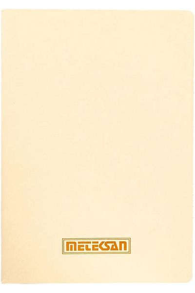 STOREMAX MU-ARTSHOP Caiet de note 17x24 cm Copertă carton Cusut cu fire, 32 de coli, simplu, bej tnca 871301